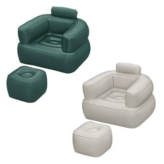 Bestway 1.07m x 99cm x 80cm comfi cube lounger (chair, repair patch, 2 assorted colors.)